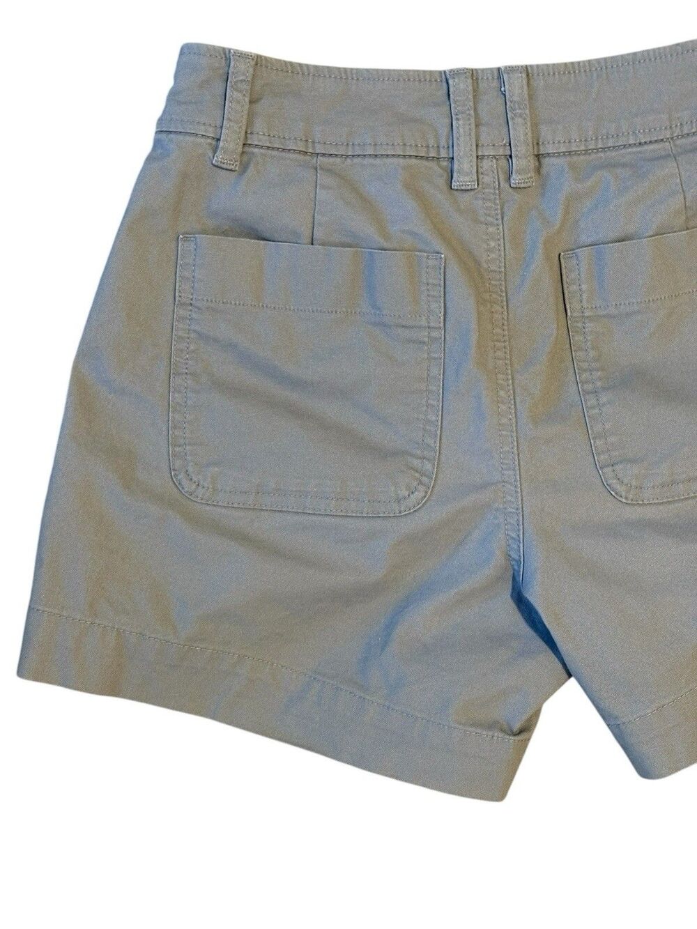 A New Day Stretch Elastizado Chino Shorts Women's Size 4 Gray 4.5" inseam Pocket - Picture 4 of 13